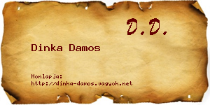 Dinka Damos névjegykártya